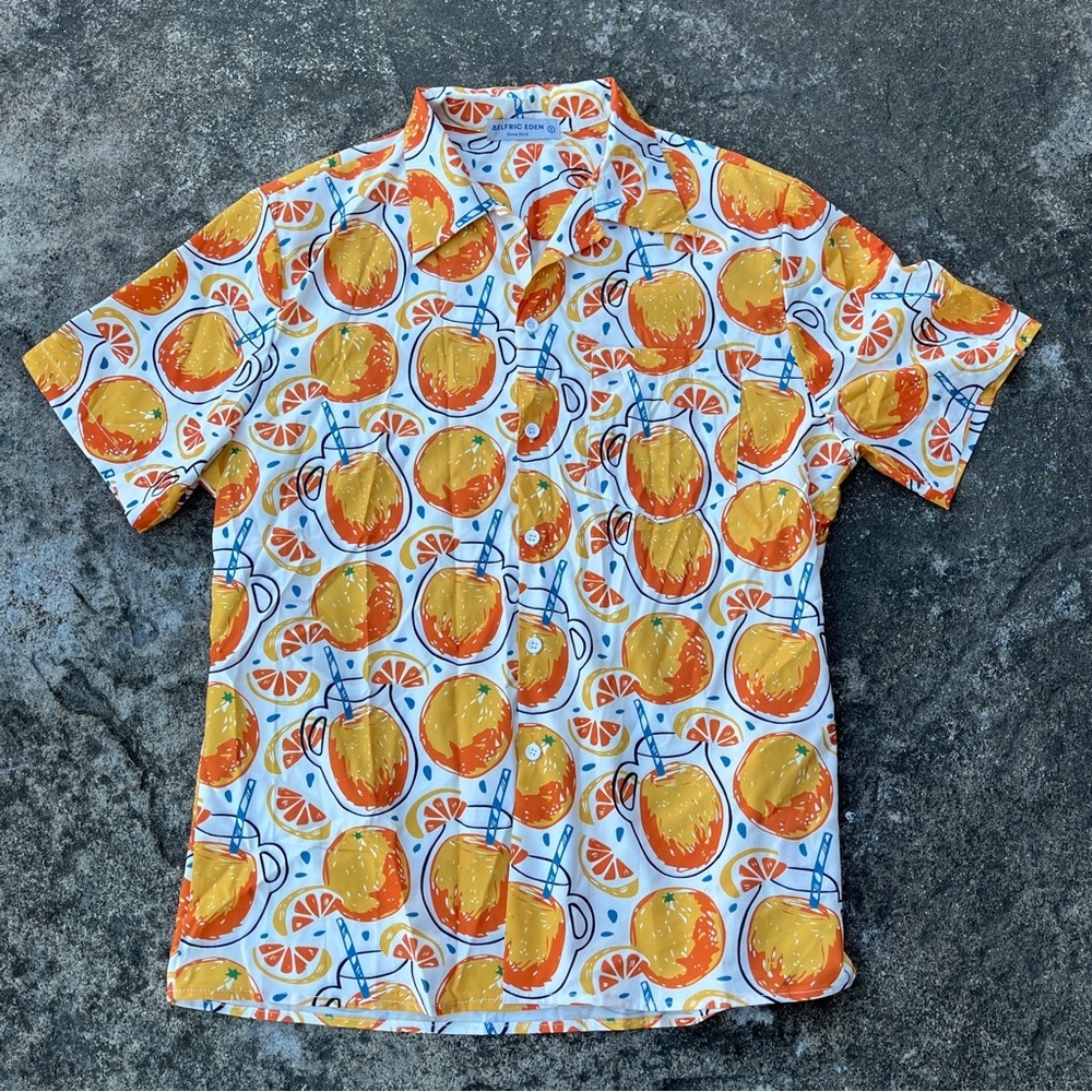 Aelfric Eden Oranges Tropical Shirt -
Size Small